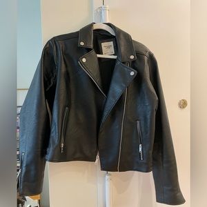 Abercrombie Faux Leather Moto Jacket